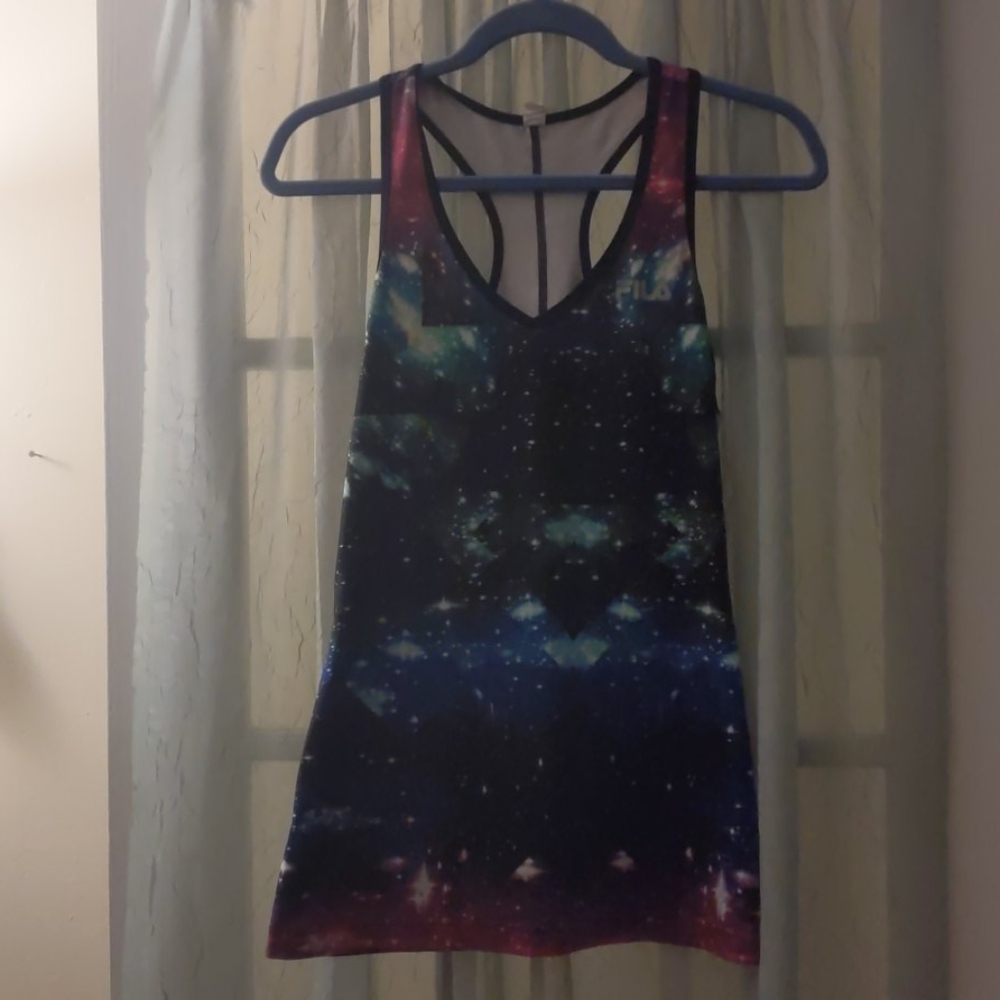 Size M FILA Galaxy Racerback tank